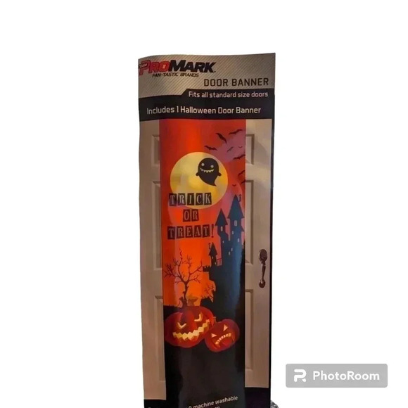 HALLOWEEN Decor Door Banner Made By Promark 84x24 Inch Reusable Washable NEW - Picture 6 of 6